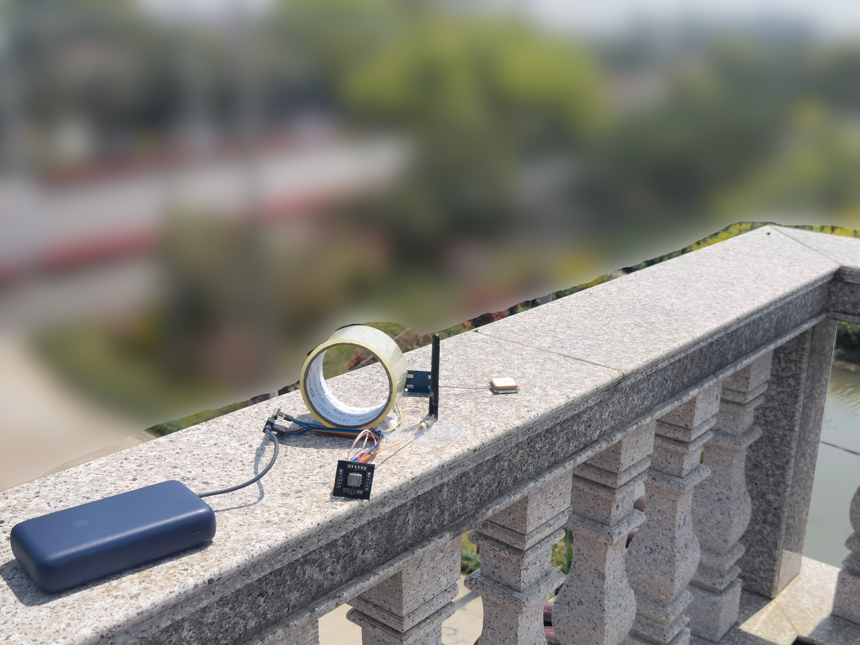 The node placed on the balcony